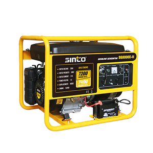 8kw OHV 4 temps, refroidi par air, silencieux, générateur d'essence/essence monocylindre